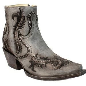 Corral Snip Toe Ankle Boot Studded